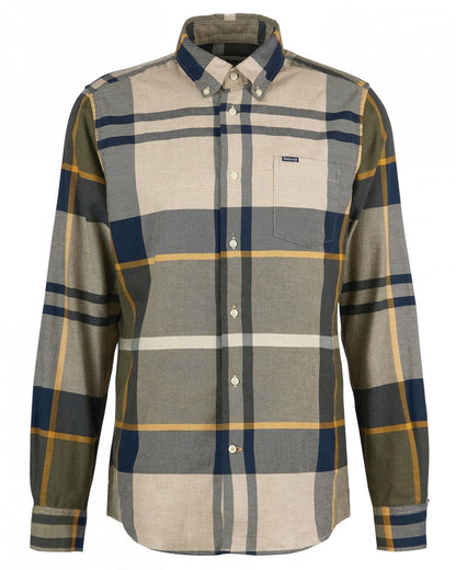 Barbour Dunoon Tailored Mens Shirt - Forest Mist