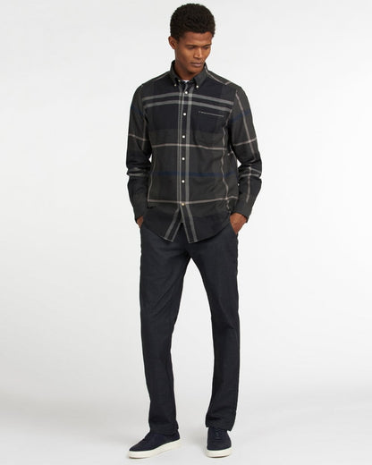 Barbour Dunoon Tailored Mens Shirt - Graphite