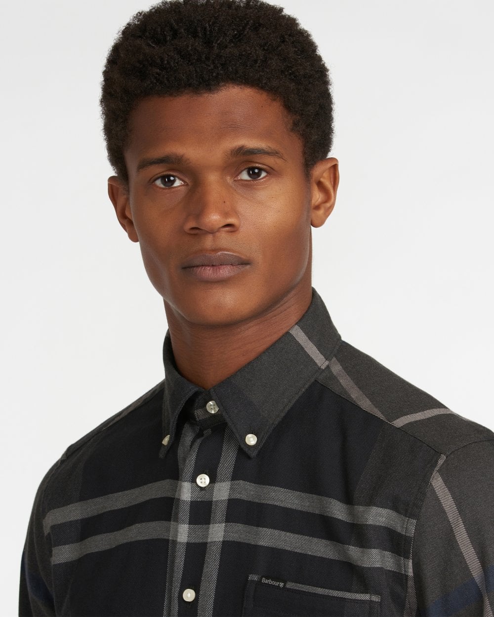 Barbour Dunoon Tailored Mens Shirt - Graphite
