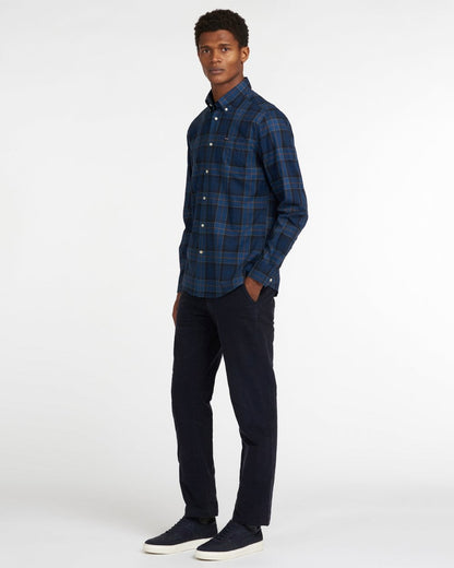 Barbour Wetherham Tailored Mens Shirt - Midnight Tartan