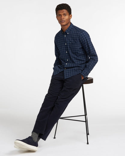 Barbour Lomond Tailored Mens Shirt - Midnight Tartan