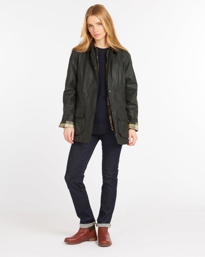 Barbour Beadnell Womens Wax Jacket - Sage