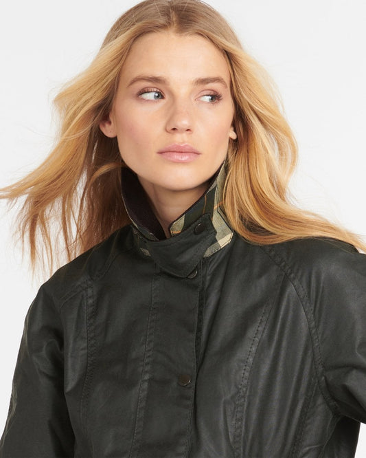 Barbour Beadnell Womens Wax Jacket - Sage