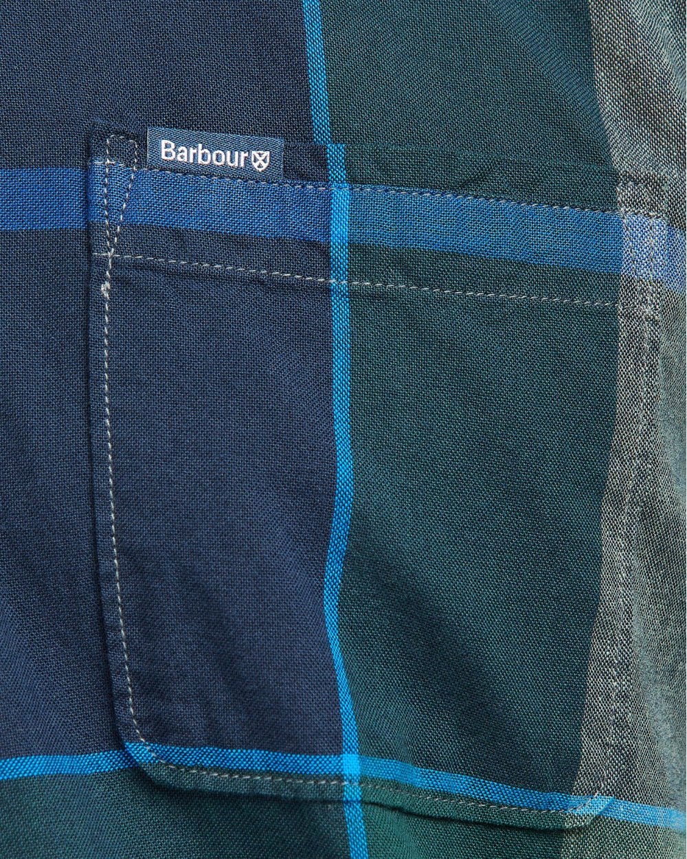 Barbour Douglas Mens Tailored Shirt - Kielder Blue Tartan