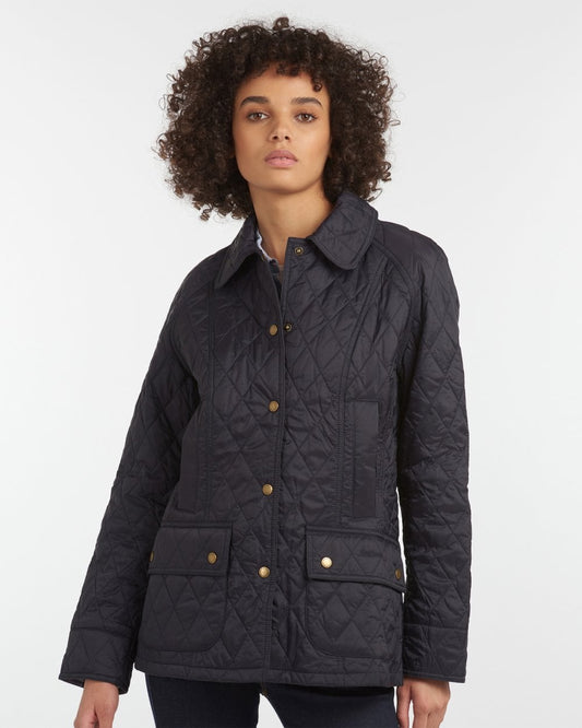 Barbour Summer Beadnell Womens Quilted Jacket - Navy