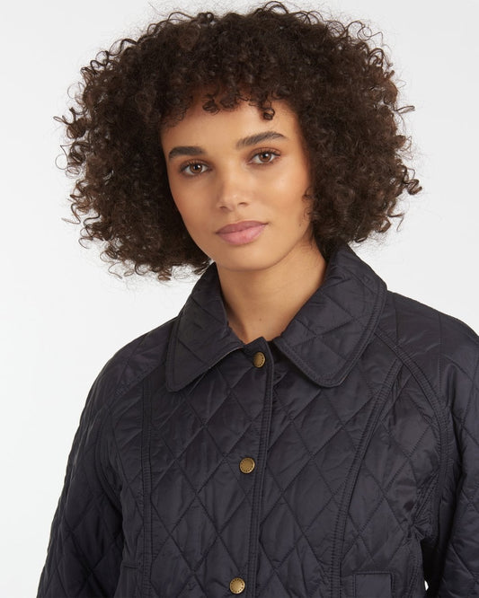 Barbour Summer Beadnell Womens Quilted Jacket - Navy