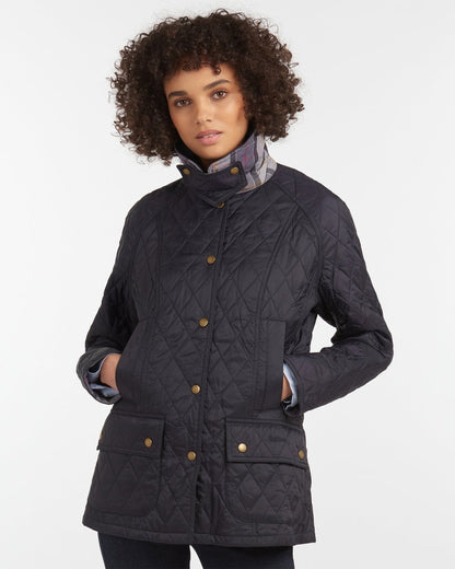 Barbour Summer Beadnell Womens Quilted Jacket - Navy