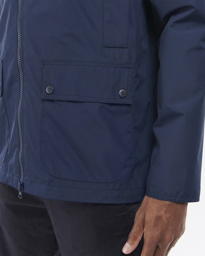 Barbour Hooded Domus Mens Waterproof Jacket - Navy/Classic