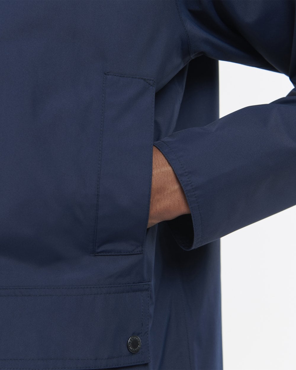 Barbour Hooded Domus Mens Waterproof Jacket - Navy/Classic