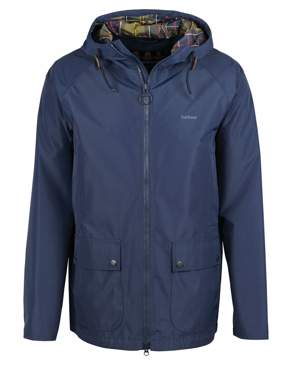 Barbour Hooded Domus Mens Waterproof Jacket - Navy/Classic