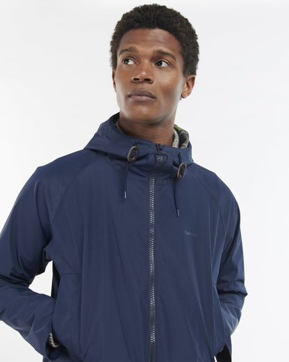 Barbour Hooded Domus Mens Waterproof Jacket - Navy/Classic