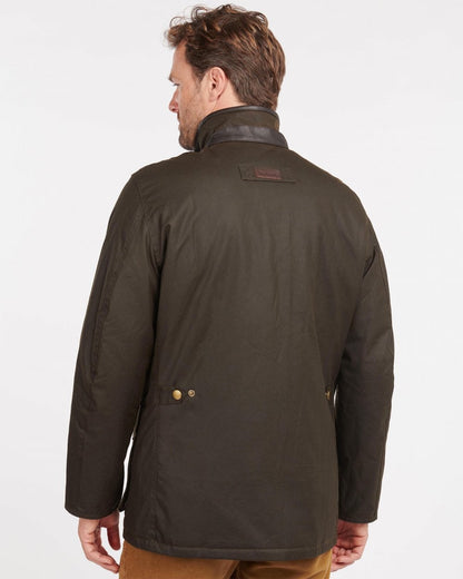 Barbour Hereford Mens Wax Jacket - Olive
