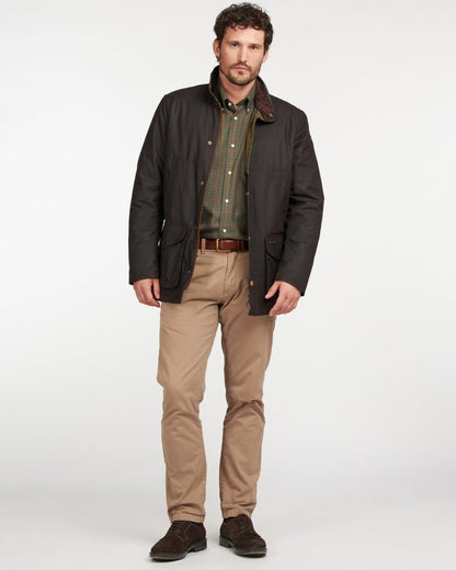 Barbour Hereford Mens Wax Jacket - Rustic