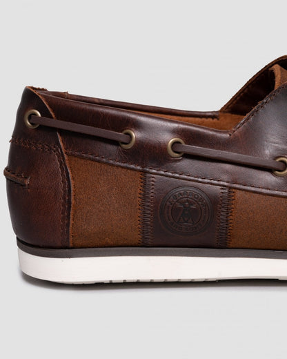 Barbour Wake Mens Boat Shoes - Beige