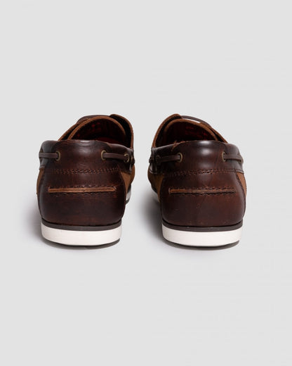 Barbour Wake Mens Boat Shoes - Beige