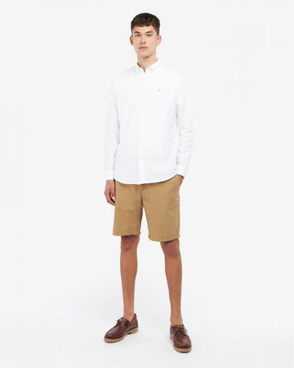 Barbour Oxtown Long Sleeve Mens Tailored Shirt - White