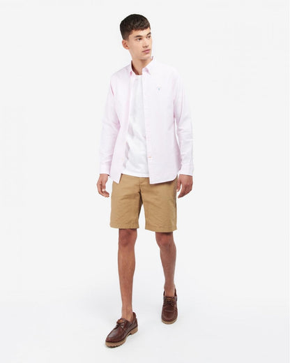 Barbour Striped Oxtown Long Sleeve Mens Tailored Shirt - Pink