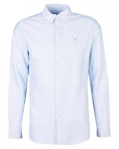 Barbour Striped Oxtown Long Sleeve Mens Tailored Shirt - Sky Blue