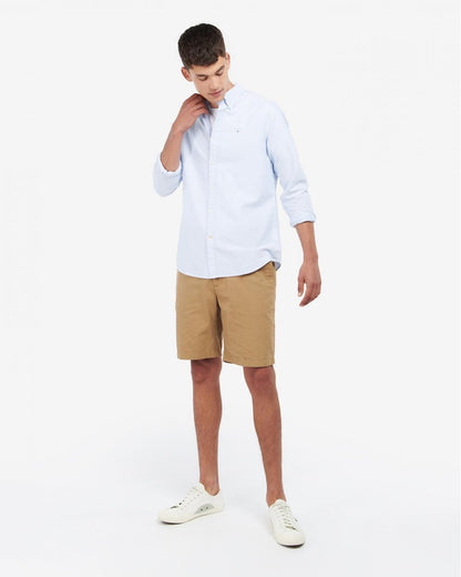 Barbour Striped Oxtown Long Sleeve Mens Tailored Shirt - Sky Blue