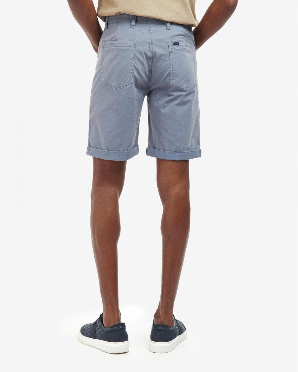 Barbour Overdyed Mens Twill Shorts - Washed Blue