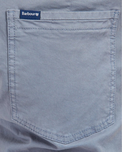 Barbour Overdyed Mens Twill Shorts - Washed Blue
