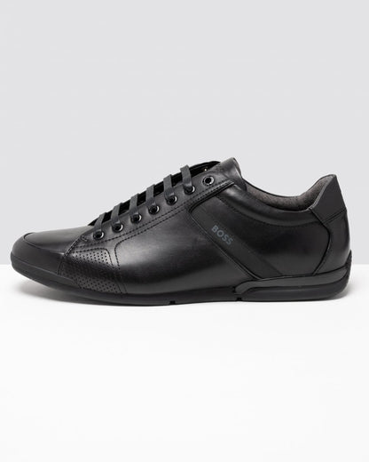 BOSS Green Saturn Leather Lux Low Profile Mens Trainers