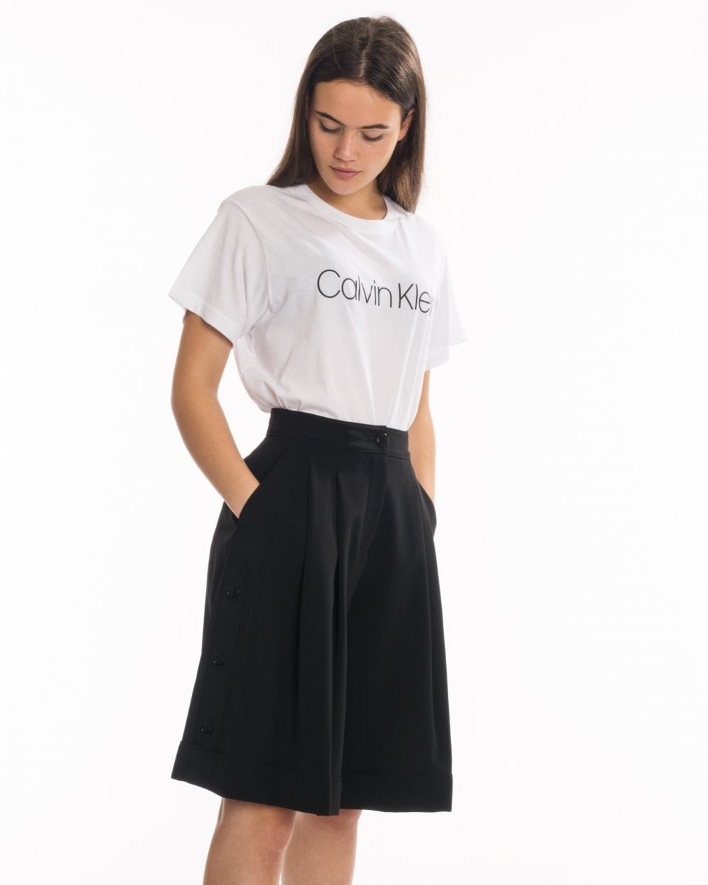 Calvin Klein Side Button Womens Skirt