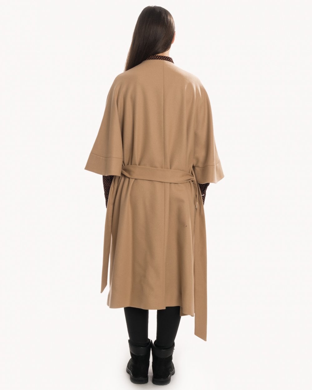 Calvin Klein Wool Cashmere Womens Wrap Coat