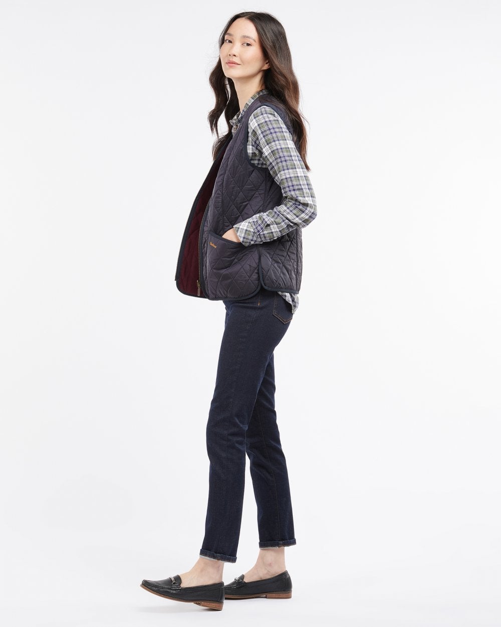 Barbour Fleece Betty Womens Interactive Liner - Navy