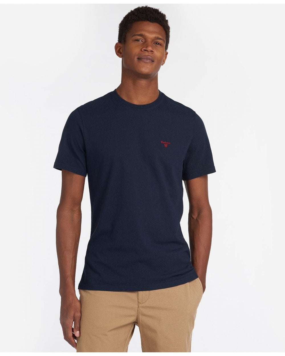 Barbour Sports Mens T-Shirt - Navy - CHO - Designer Mens Short Sleeve T-Shirts & Tops