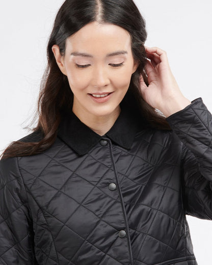 Barbour Deveron Polarquilt Womens Jacket - Black/Black