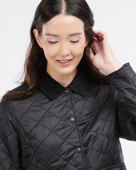 Barbour Deveron Polarquilt Womens Jacket - Black/Black