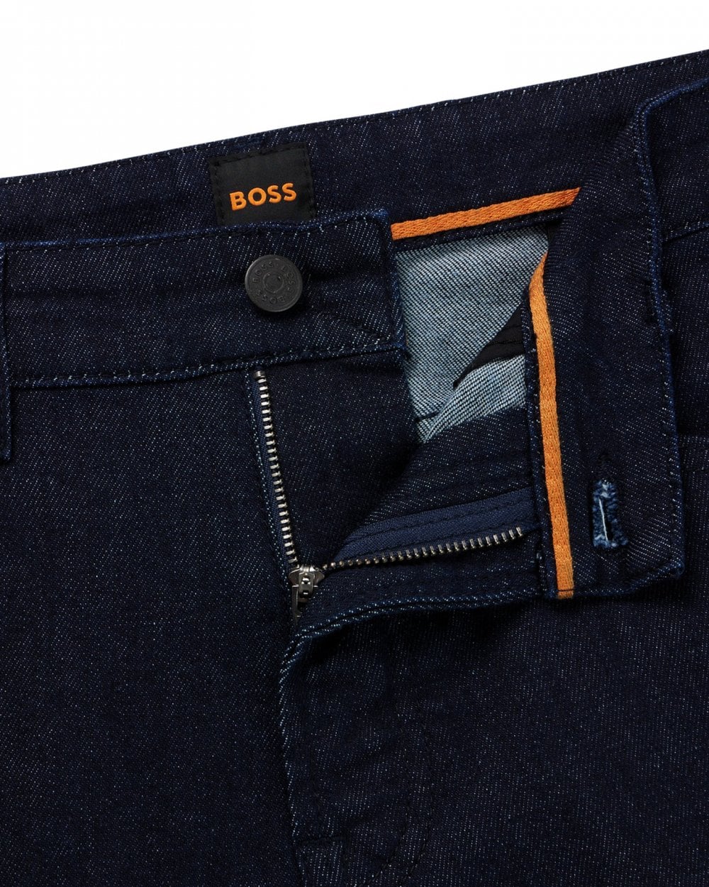 BOSS Orange BOSS Orange Re.Maine Mens Regular Fit Dark Blue Comfort-Stretch Denim Jeans NOS