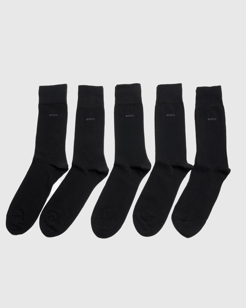 BOSS Orange BOSS Orange 5 Pack Regular Length Uni Color Mens Combed Cotton Socks NOS