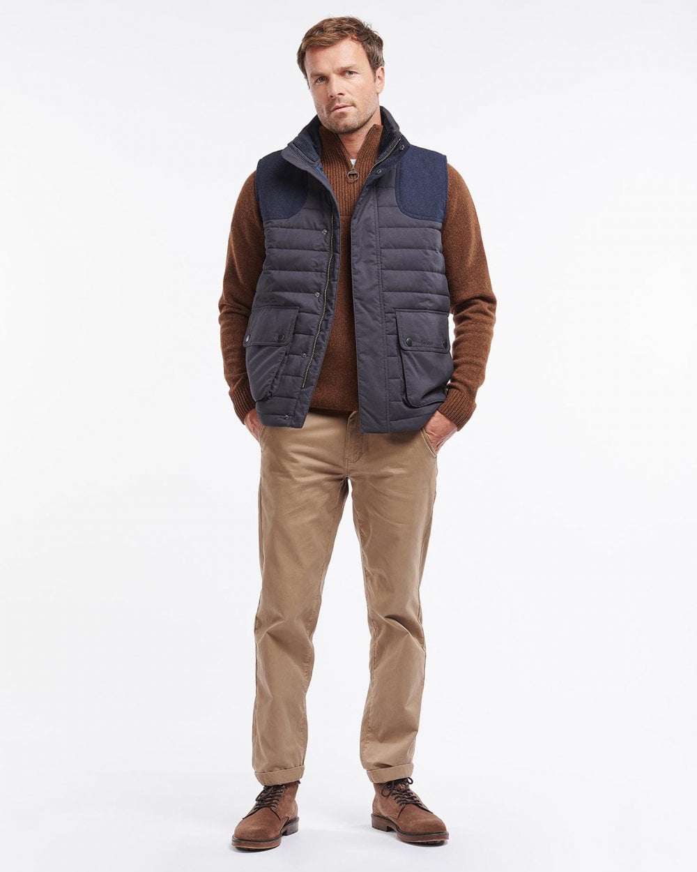 Barbour Bradford Mens Padded Gilet - Navy