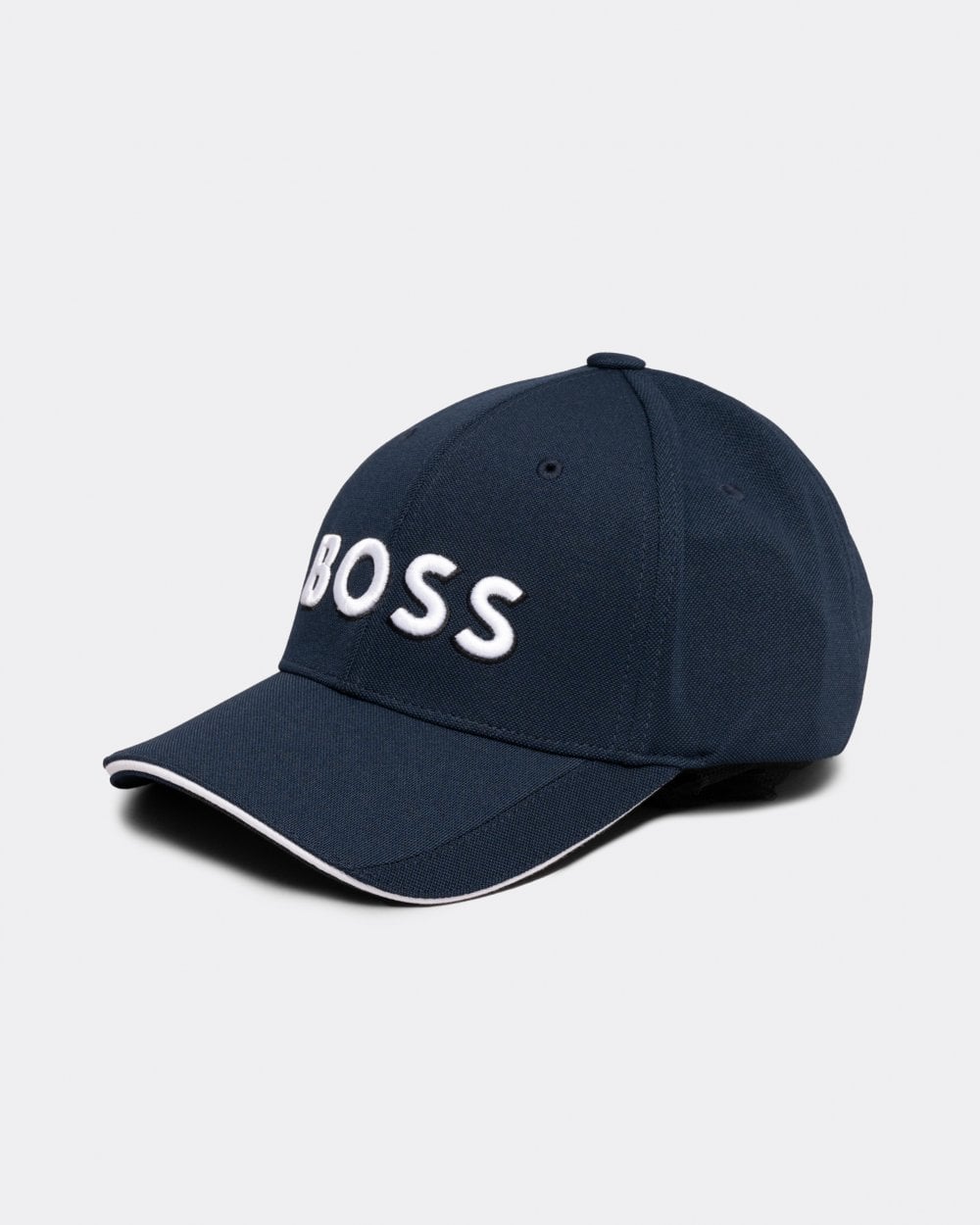 BOSS Green US-1 Mens Stretch-Piqué Cap With Embroidered 3D Logo