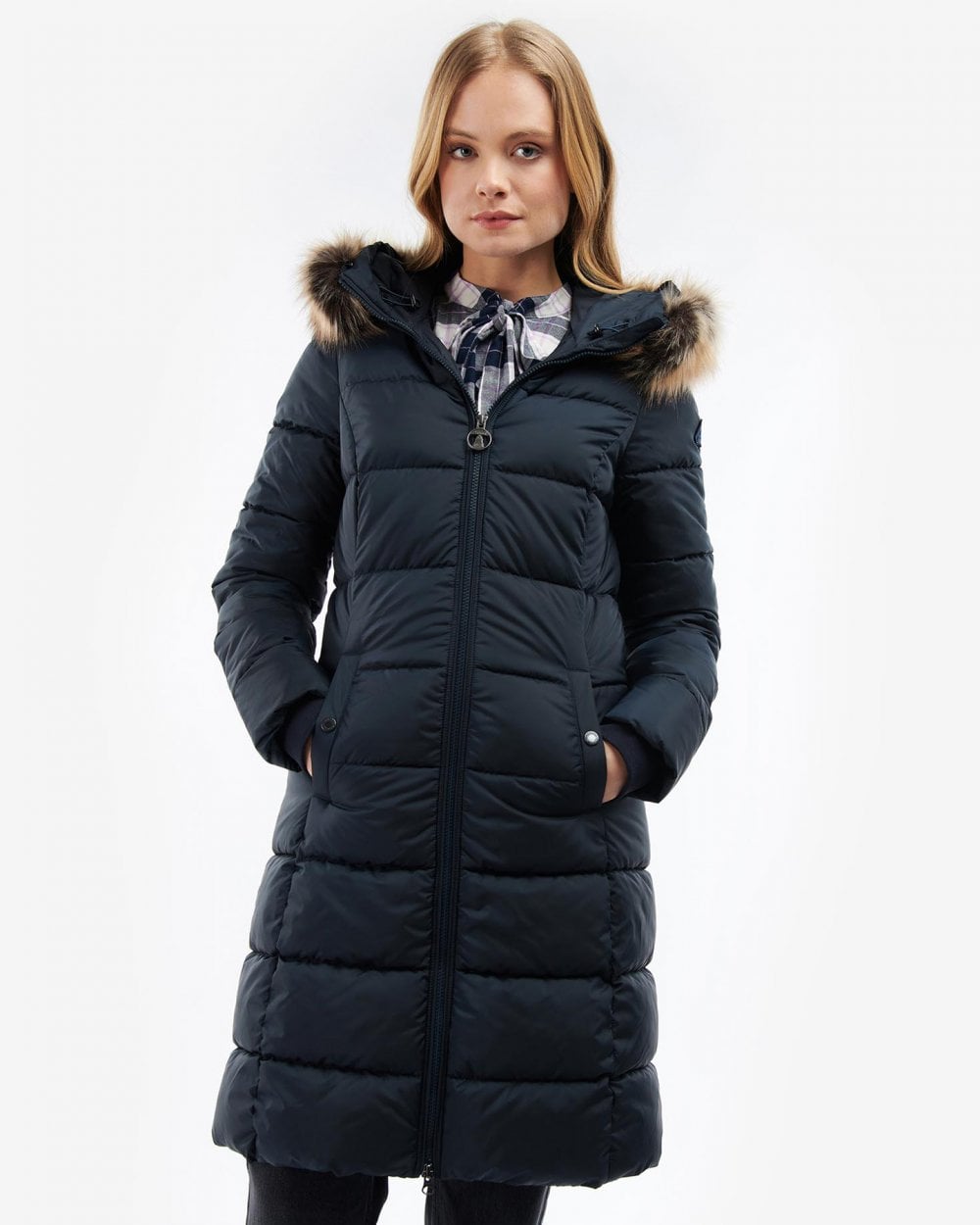 Barbour Rosoman Womens Long Quilted Jacket