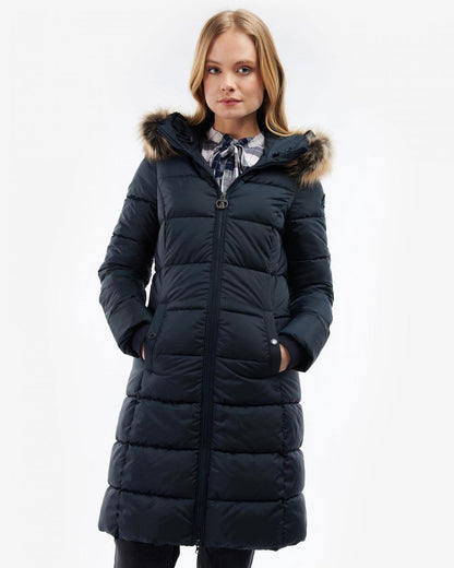 Barbour Rosoman Womens Long Quilted Jacket