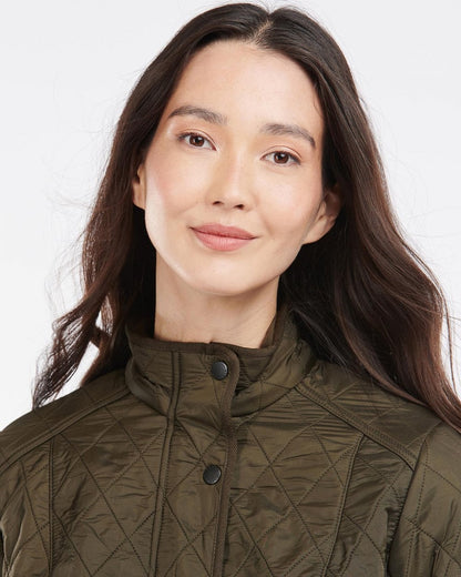 Barbour Cavalry Womens Polarquilt Jacket - Dark Olive