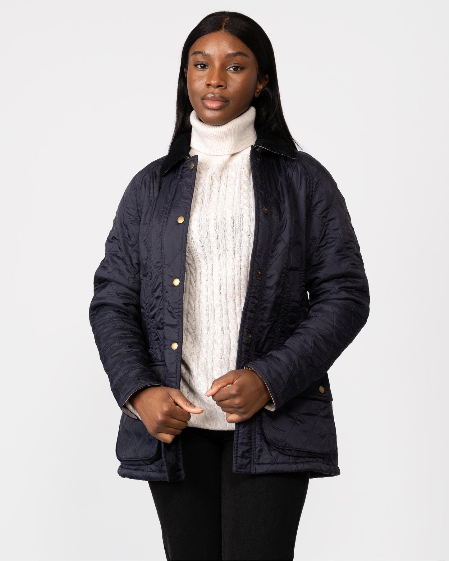 Barbour Beadnell Polar Womens Jacket - Navy/Navy
