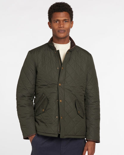 Barbour Powell Mens Quilted Jacket - Sage