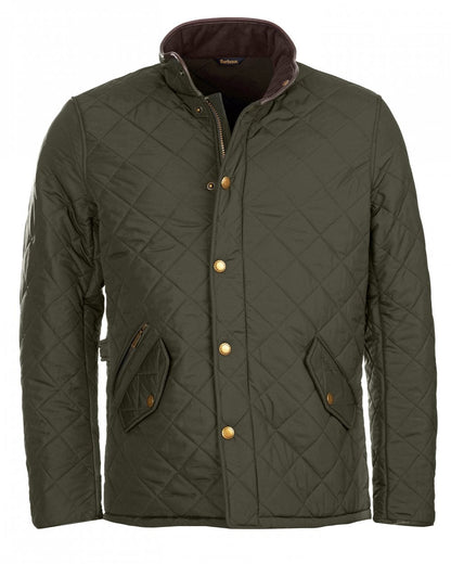 Barbour Powell Mens Quilted Jacket - Sage