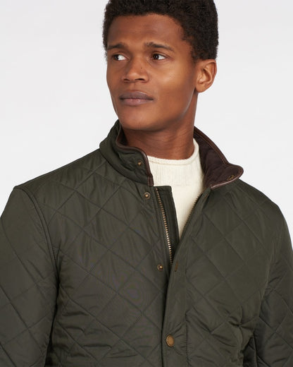 Barbour Powell Mens Quilted Jacket - Sage