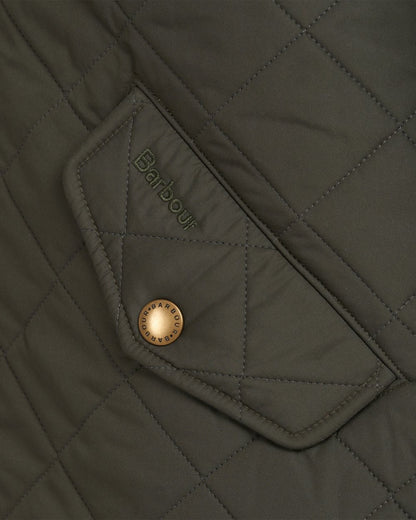 Barbour Powell Mens Quilted Jacket - Sage