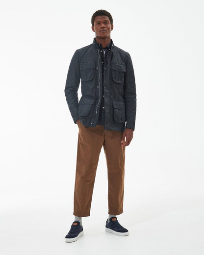 Barbour Corbridge Mens Wax Jacket - Navy/Classic