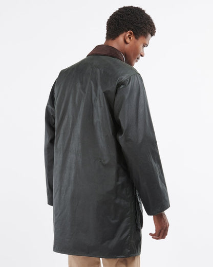 Barbour Border Mens Wax Jacket - Sage