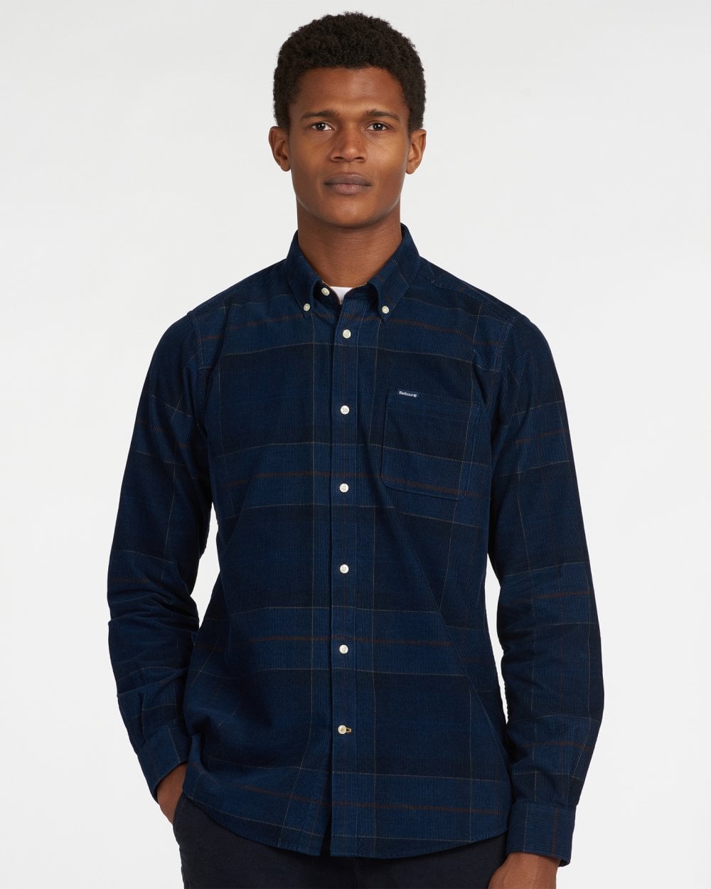 Barbour Blair Tailored Mens Shirt - Midnight Tartan - CHO - Designer Mens Long Sleeve Shirts
