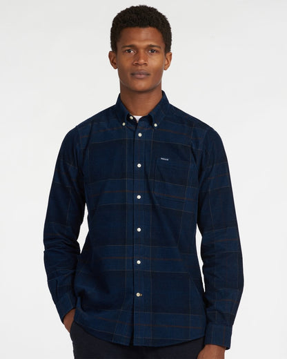 Barbour Blair Tailored Mens Shirt - Midnight Tartan - CHO - Designer Mens Long Sleeve Shirts
