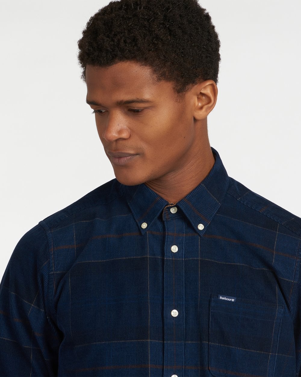 Barbour Blair Tailored Mens Shirt - Midnight Tartan - CHO - Designer Mens Long Sleeve Shirts