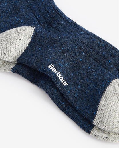 Barbour Houghton Mens Socks - Navy/Grey